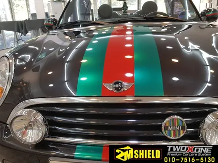 부산 bmw 미니 컨버터블 데칼 작업 레이싱 바이퍼라인 멋지게~ / 부산 사상구
