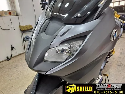 BMW C650 오토바이 전체 랩핑 사틴다크그레이로~ / 부산 사상구