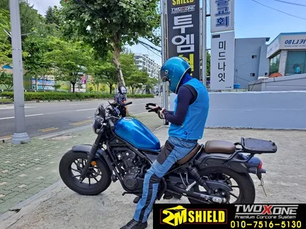 혼다 레블 Rebel 500 오토바이 연료통 랩핑하기 - 부산 투엠쉴드 / 부산 사상구