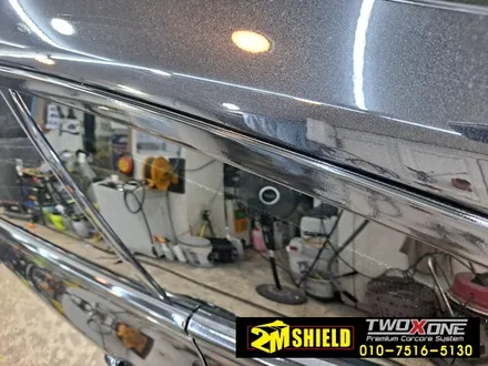BMW 3시리즈 크롬물때 제거용 크롬죽이기 랩핑 / 부산 사상구