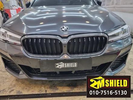 bmw 5시리즈 g30 전체 크롬몰딩 랩핑 크롬죽이기 작업 / 부산 사상구