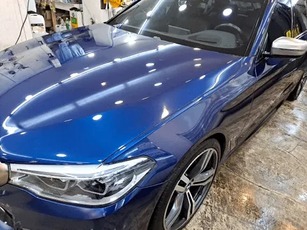전체 랩핑 제거 작업 BMW 5시리즈 락그레이 / 부산 사상구