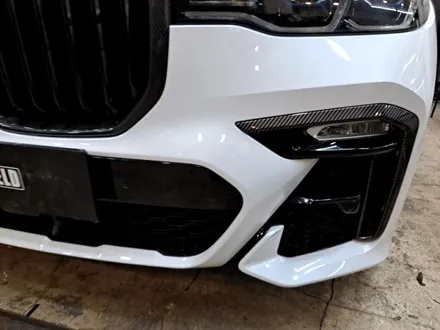 진주에서 오신 BMW X7 크롬죽이기 입체 카본 랩핑 / 부산 사상구