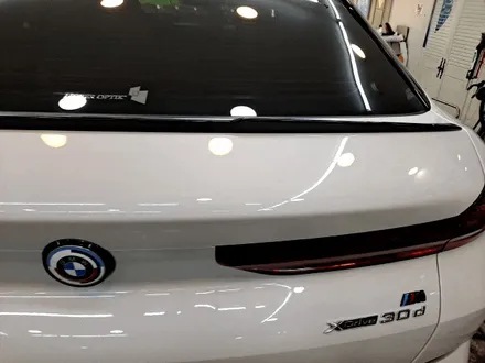 BMW X6 스포일러 로고 부분 랩핑 크롬죽이기 / 부산 사상구