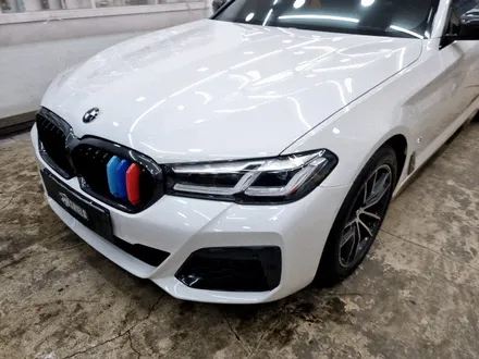 bmw g30 5시리즈 루프스킨 크롬죽이기 ppf필름 작업하기 / 부산 사상구