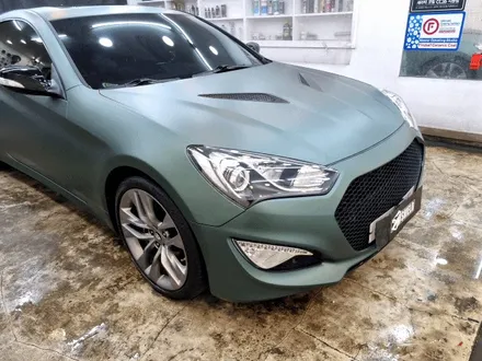 부산전체랩핑 제네시스 쿠페 3M2080 매트파인그린메탈릭 / 부산 사상구