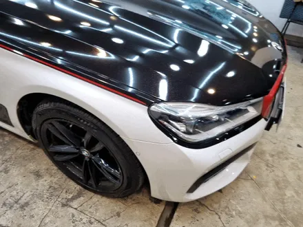 bmw 7시리즈 듀오톤 랩핑 투톤 컬러 적용 크롬죽이기 외 작업 / 부산 사상구