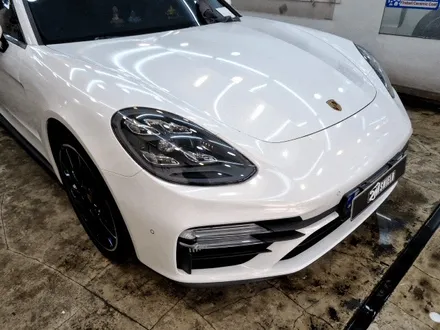 파나메라 GTS 전체랩핑 블루에서 화이트 컬러로 변신 / 부산 사상구