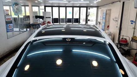 파나메라 GTS 전체랩핑 블루에서 화이트 컬러로 변신 / 부산 사상구