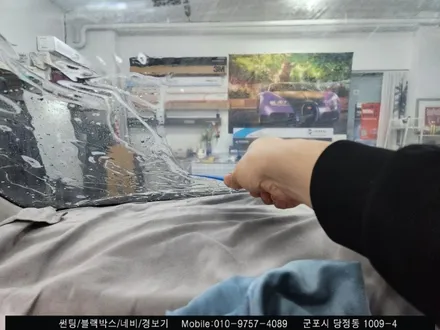 안양 군포 썬팅 신차패키지 4세대 투싼 레인보우 틴팅 시공