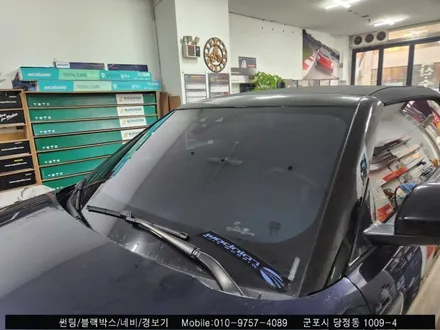 안양 군포 레인지로버 이보크 컨버터블 전면썬팅 재시공 후기