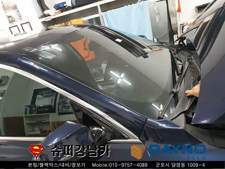 군포컬러썬팅 레이노크로마 전면유리교체 bmw5gt ▼ 산본 의왕 안양 당동 수원