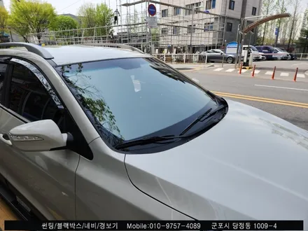 군포썬팅 투싼 블락포디 비바 전면유리 시공 후기 : 슈퍼강남카 블락포디 군포 당정