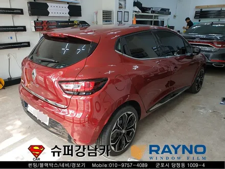 군포블랙박스, 레이노썬팅 삼성자동차 클리오 ▼ 산본 의왕 안양 수원 당동