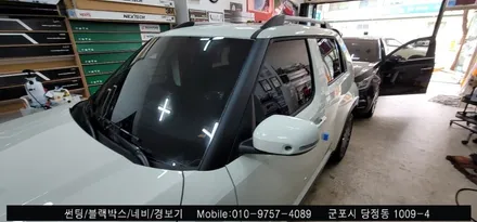 안양 군포 캐스퍼 신차 패키지 썬팅, 블랙박스 , 보조배터리 시공후기