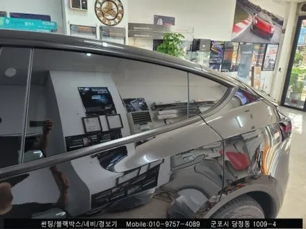 군포 테슬라모델y 신차썬팅 레이노s9 틴팅 후기