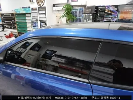 안양 군포 폭스바겐 시로코 썬팅 재시공 레인보우 i90 + 블랙박스까지