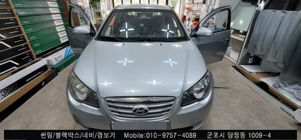 안양 군포 썬팅잘하는곳, 아반떼 측면썬팅 재시공 후기
