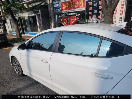 군포 아반떼 레이노 썬팅 했어요! 반사 틴팅 크로마9으로 뜨거운 여름나기 끝!