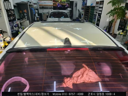 안양 군포 k3 후면 썬팅 재시공 후기!