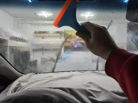 군포 썬팅 재시공, 카니발 전면 유리썬팅 후기