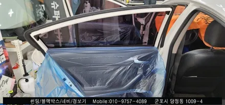 안양 군포 k3 차량에 잘 어울리는 컬러 반사 썬팅 재시공 후기