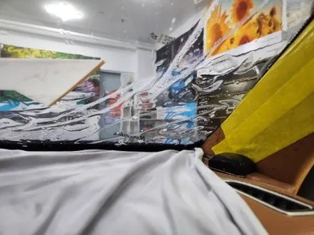 안양 군포 벤츠C클쿠페 블락포디 바이올렛 썬팅 재시공 [ 레이노 당정점 ]