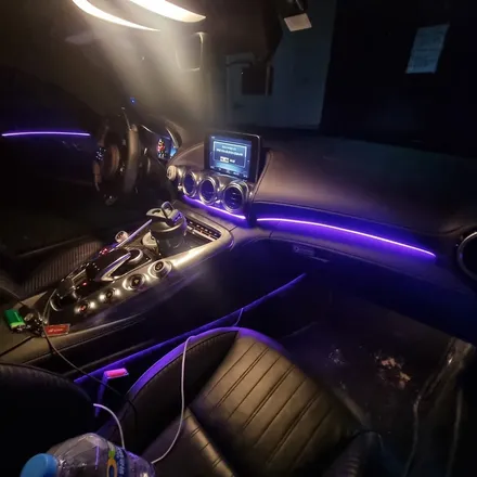 [펀개러지] 벤츠 amg gt 2도어 엠비언트 시공 / 인천 연수구