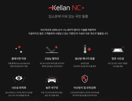 열 차단율 84%대의 켈란썬팅NC 제품으로 신차썬팅 시공! 짐리썬팅! [브로매틱] / 고양 덕양구 도내동