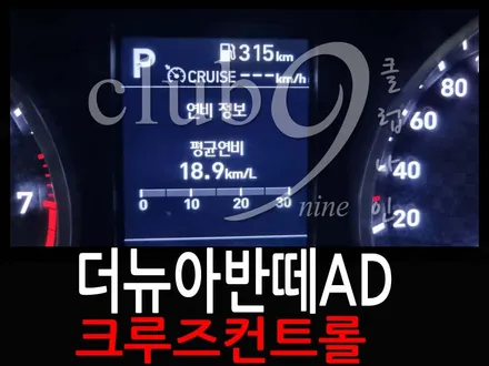 더뉴아반떼AD 크루즈컨트롤 순정작업 장착/삼각떼 자동속도 조절장치 / 부천 심곡동