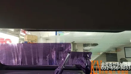 일반필름으로 시공된 그랜저HG 가성비좋은 열차단필름으로 재시공/애니가드 전면,측후면 썬팅작업 / 부천 심곡동