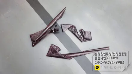 올뉴모닝 뒷유리 기포필름 제거후 열차단필름 장착(열선재시공) / 부천 심곡동