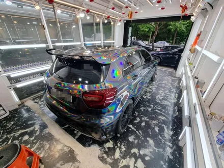 안산 - 벤츠 A45 AMG 블랙 크롬 홀로그램 랩핑 & 유리막코팅 / 안산 상록구