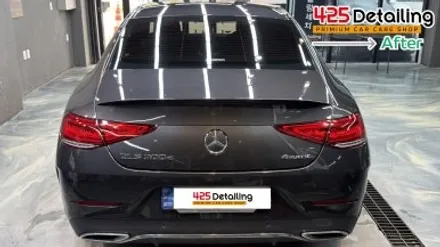 군포 송정지구 벤츠 CLS300 앞 유리 유막 제거 발수코팅 및 디테일링 세차 / 경기 군포
