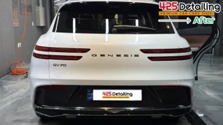 군포 송정지구 제네시스 GV70 석회물 및 부분 클리닝 디테일링 세차 후기 / 경기 군포