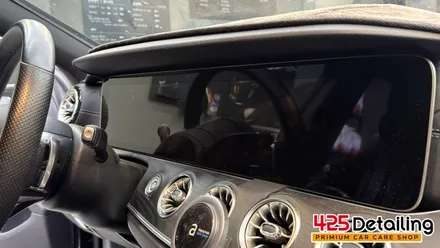 군포 송정지구 벤츠 CLS300 앞 유리 유막 제거 발수코팅 및 디테일링 세차 / 경기 군포