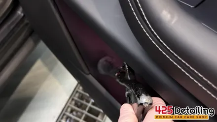 군포 송정지구 테슬라 모델 X 앞 유리 유막 제거 발수코팅 및 디테일링 세차 후기 / 경기 군포