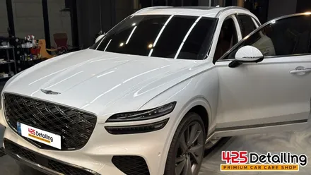 군포 송정지구 제네시스 GV70 석회물 및 부분 클리닝 디테일링 세차 후기 / 경기 군포