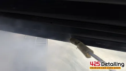 군포 송정지구 테슬라 모델 X 앞 유리 유막 제거 발수코팅 및 디테일링 세차 후기 / 경기 군포