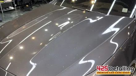 군포 송정지구 벤츠 CLS300 앞 유리 유막 제거 발수코팅 및 디테일링 세차 / 경기 군포