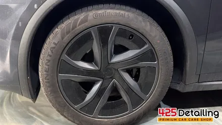 군포 송정지구 테슬라 모델 X 앞 유리 유막 제거 발수코팅 및 디테일링 세차 후기 / 경기 군포