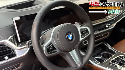 군포 송정지구 BMW X7 가죽 코팅 및 유리 유막 제거 발수코팅 후기 / 경기 군포