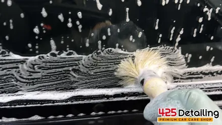 군포 송정지구 테슬라 모델 X 앞 유리 유막 제거 발수코팅 및 디테일링 세차 후기 / 경기 군포