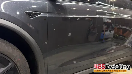 군포 송정지구 테슬라 모델 X 앞 유리 유막 제거 발수코팅 및 디테일링 세차 후기 / 경기 군포