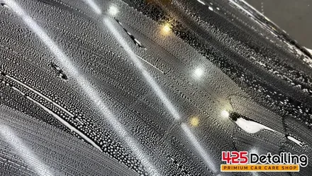 군포 송정지구 아우디 A4 1열 유막 제거 및 발수코팅 / 경기 군포
