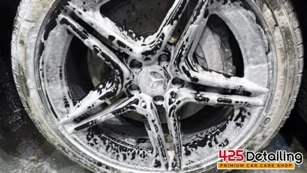 군포 송정지구 벤츠 CLS300 앞 유리 유막 제거 발수코팅 및 디테일링 세차 / 경기 군포