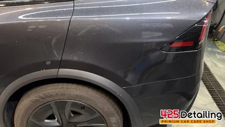 군포 송정지구 테슬라 모델 X 앞 유리 유막 제거 발수코팅 및 디테일링 세차 후기 / 경기 군포