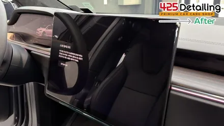 군포 송정지구 테슬라 모델 X 앞 유리 유막 제거 발수코팅 및 디테일링 세차 후기 / 경기 군포