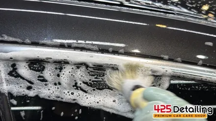 군포 송정지구 벤츠 CLS300 앞 유리 유막 제거 발수코팅 및 디테일링 세차 / 경기 군포