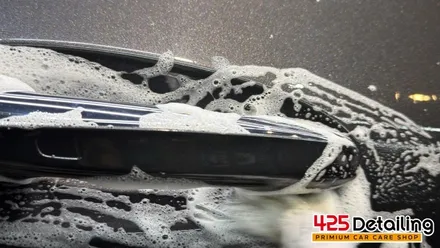 군포 송정지구 벤츠 CLS300 앞 유리 유막 제거 발수코팅 및 디테일링 세차 / 경기 군포